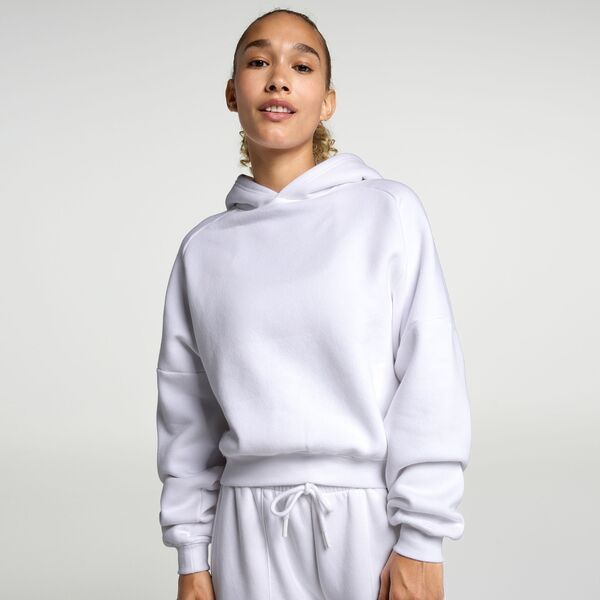 DSG レディース アウター パーカー・スウェット クロップド フリース DSG Womens Classic Fleece Athleticropped Hoodie Pure White ホワイト