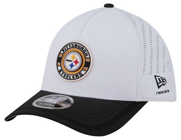 ニューエラ レディース アクセサリー 帽子 Tシャツ New Eradult Pittsburgh Steelers White Patch 39Thirty Stretch Fit Hat NoColor ホワイト