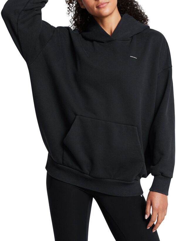 アンダーアーマー レディース アウター パーカー・スウェット フリース Under Armour Womens Icon Heavyweight Fleece Oversized Hoodie BlackWhite ホワイト