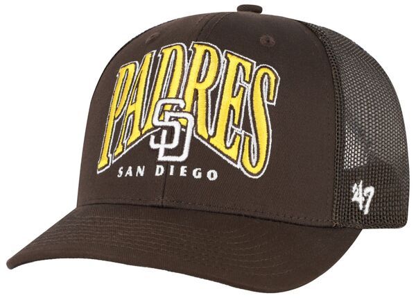 フォーティーセブン レディース アクセサリー 帽子 47 Adult San Diego Padres Brown Drawbridge Trucker Adjustable Hat NoColor ブラウン