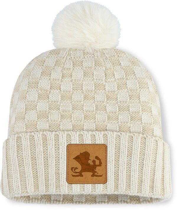 ファナティクス レディース アクセサリー 帽子 ニット Fanatics NCAA Womens Notre Dame Fighting Irish Natural Heather Blaze Pom Knit Beanie NoColor ヘザー