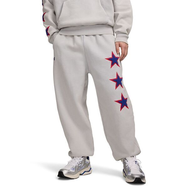 アンダーアーマー メンズ ボトムス カジュアルパンツ ジョガーパンツ フリース Under Armour Mens Icon Heavyweight Fleece USA Joggers Mod GrayRoyal グレー