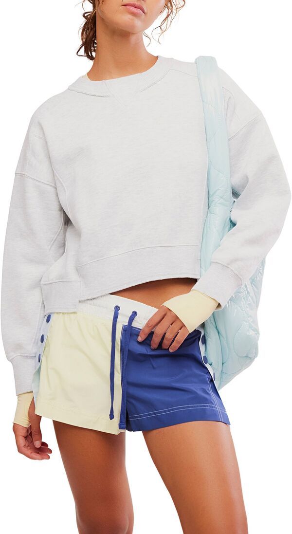 フリーピープル レディース アウター パーカー・スウェット FP Movement Womens Intercept Pullover WHITE HEATHER GRAY ホワイト