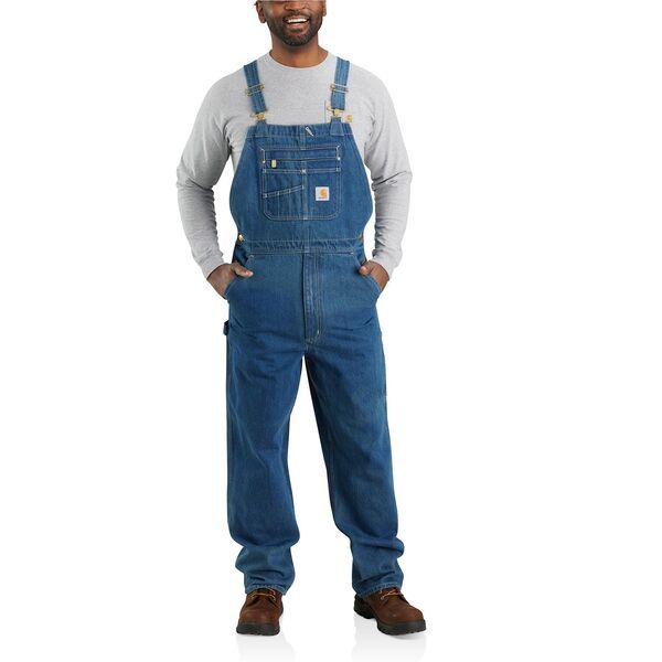 カーハート メンズ ボトムス カジュアルパンツ オーバーオール デニム Carhartt Mens Denim Bib Overall Darkstone デニム 18,446円