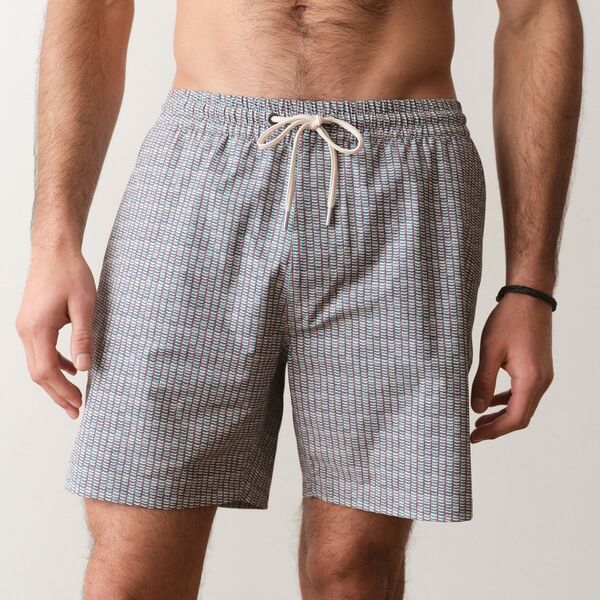 マリーン レイヤー メンズ ボトムス カジュアルパンツ Marine Layer Mens Lined Sport Swim 6 Short Green Matchstick Print グリーン