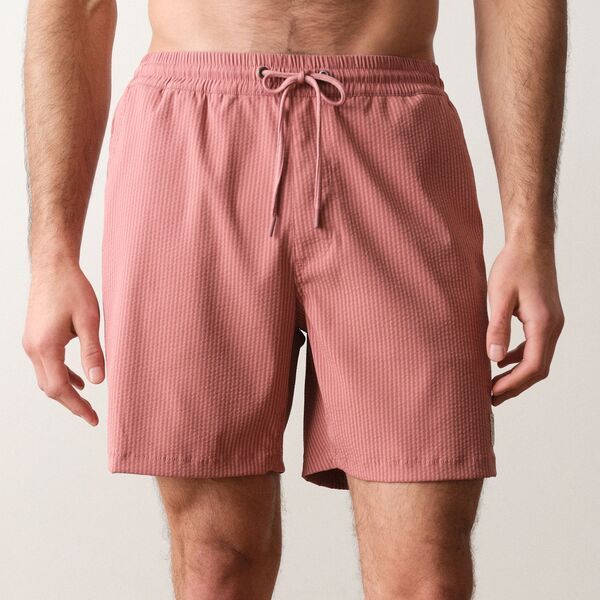 マリーン レイヤー メンズ ボトムス カジュアルパンツ Marine Layer Mens Lined Sport Swim 6 Short Withered Rose Stripe ストライプ