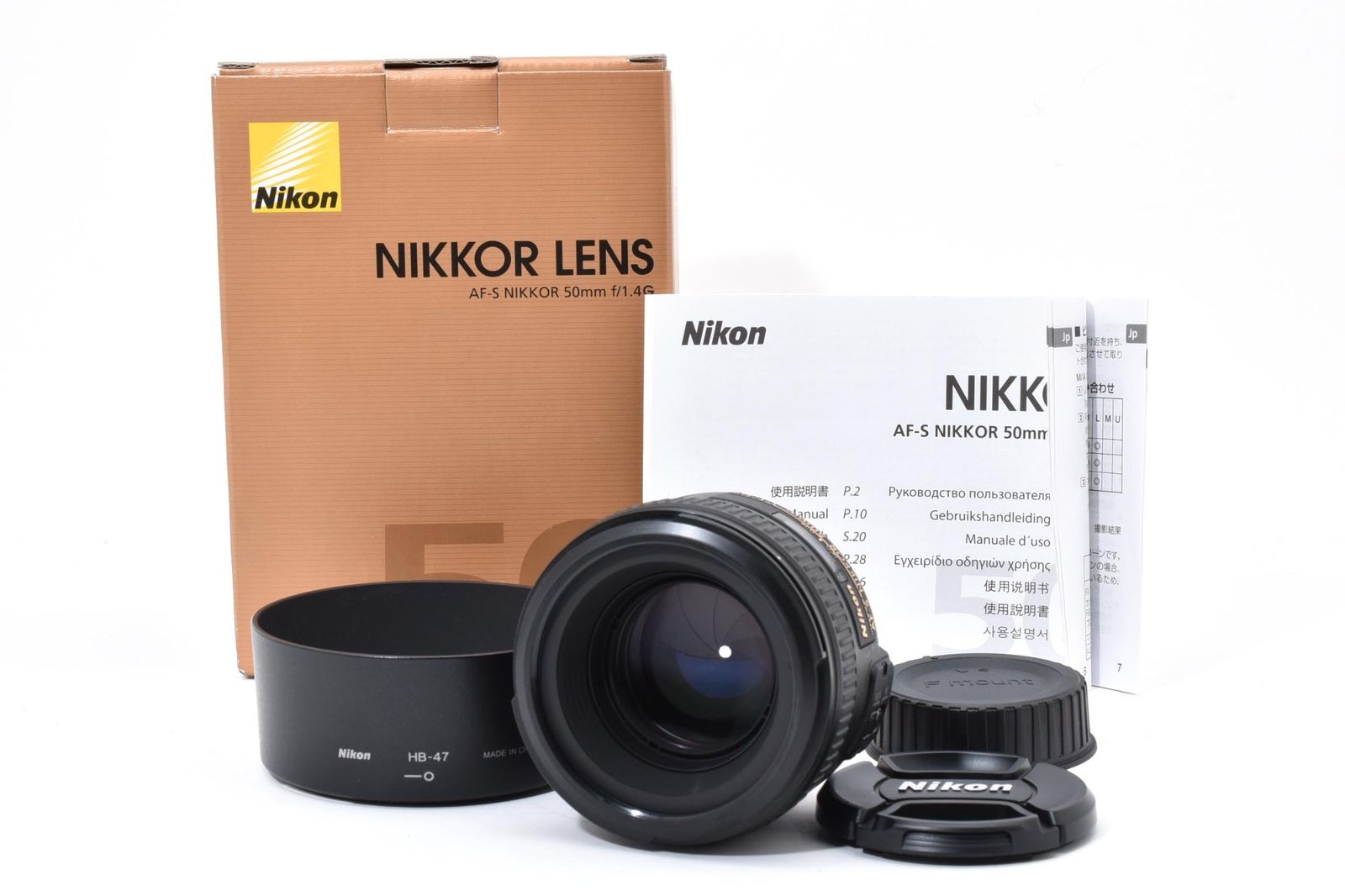 光学極上 箱あり Nikon ニコン AF-S NIKKOR 50mm 1.4 G AFレンズ #4122-5