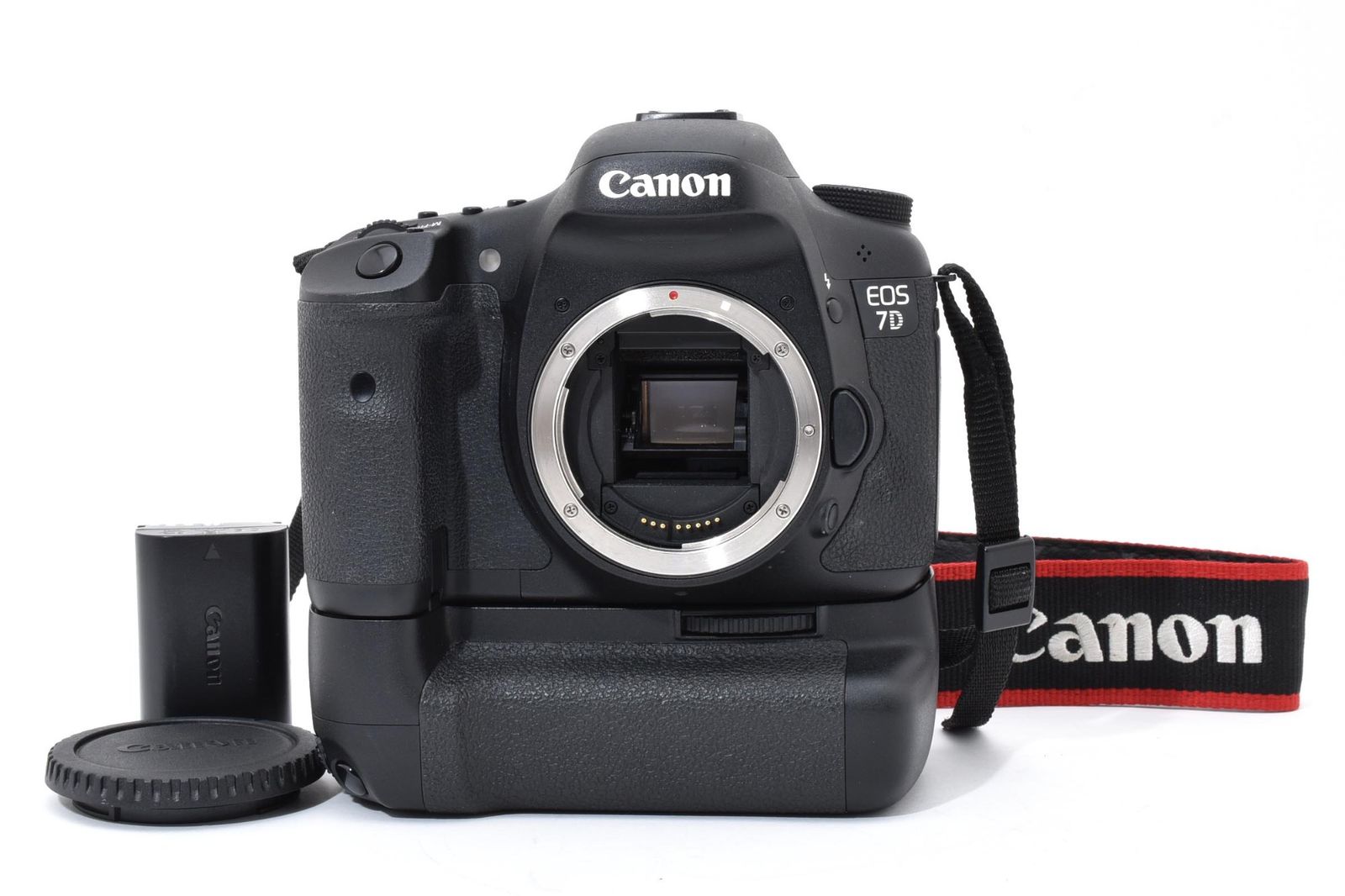 光学極上 Canon キャノン EOS 7D ボディ / BG-E7バッテリーパック付 デジタル一眼カメラ シャッター数約3390枚と少ない #4122-9