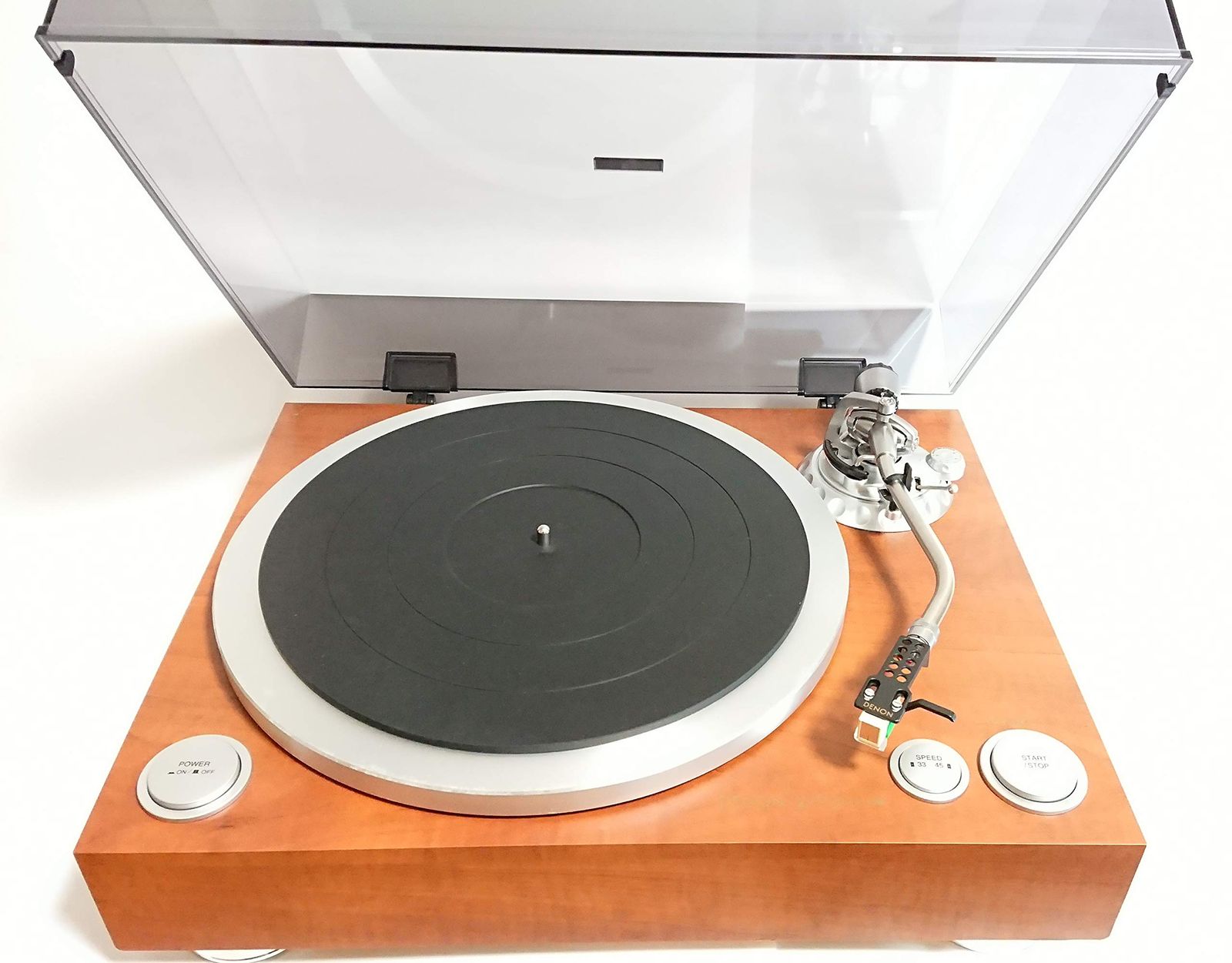 デノン Denon DP-500M ハイ・トルクモーター ダイレクトドライブ方式のアナログレコードプレーヤー 木目 DP-500M [単品]