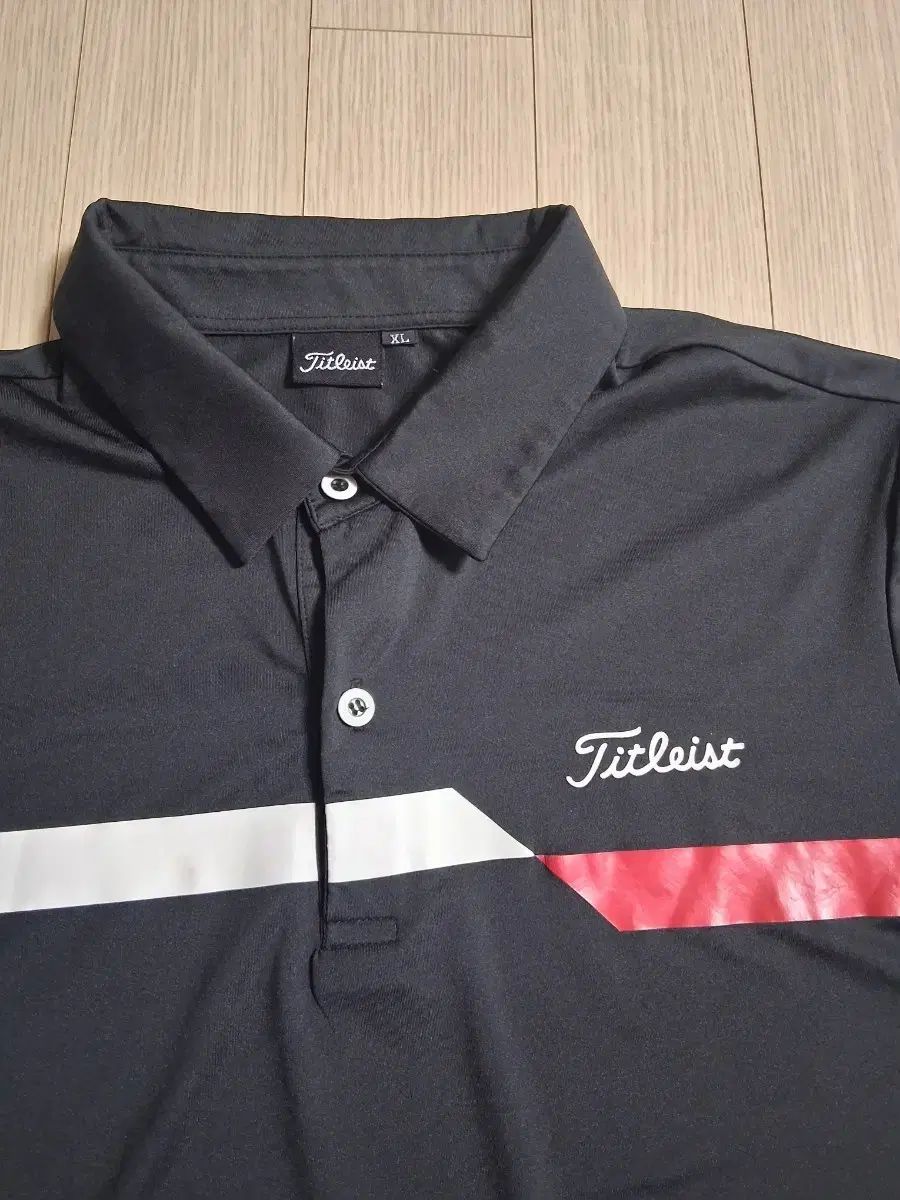 タイトリスト XL ゴルフ 半袖 カラーTシャツ ブラック