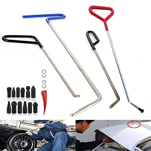 WHDZ Car Dent Repair Tool Tool Set Car Dent Repair Dent Repair Sheet Metal Tool Car Dent Repair Tool Starter Starter Kit Car Dent Repair Red Wedge Repair Tool DIY Repair Tool Set of 4 (Not for Okinawa/Remote Islands) 3891596e