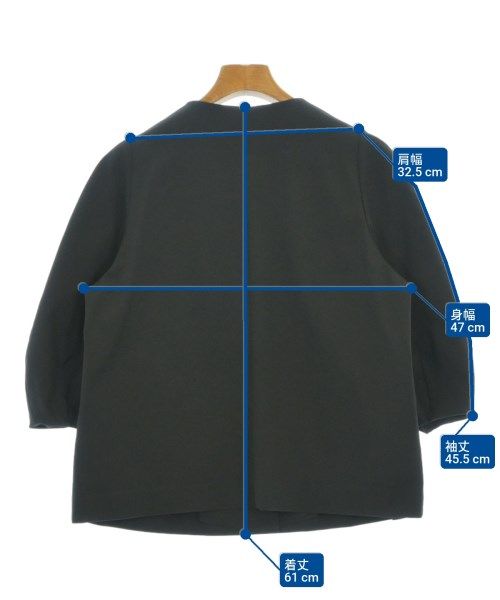 Tiara ノーカラージャケット レディース 【古着】【中古】【送料無料