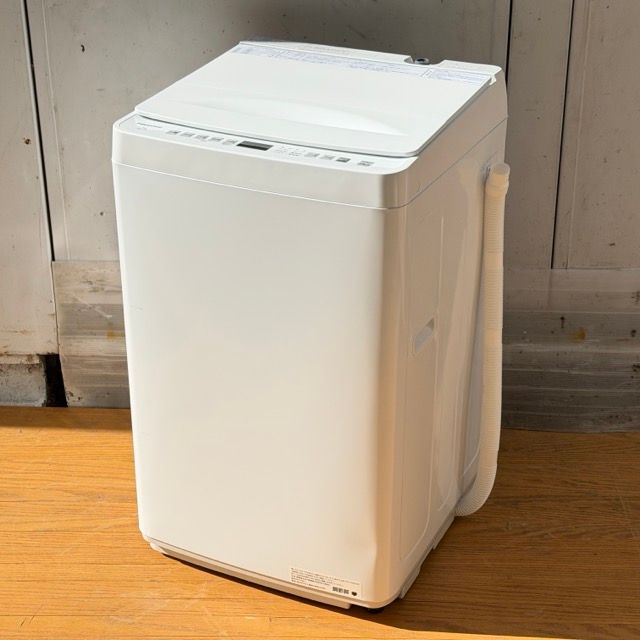 送料無料B 全自動電気洗濯機 【中古】動作保証 Hisense ハイセンス HW-K70L 2025年製 7.0kg ホワイト コンパクトサイズ 048071 / 23834