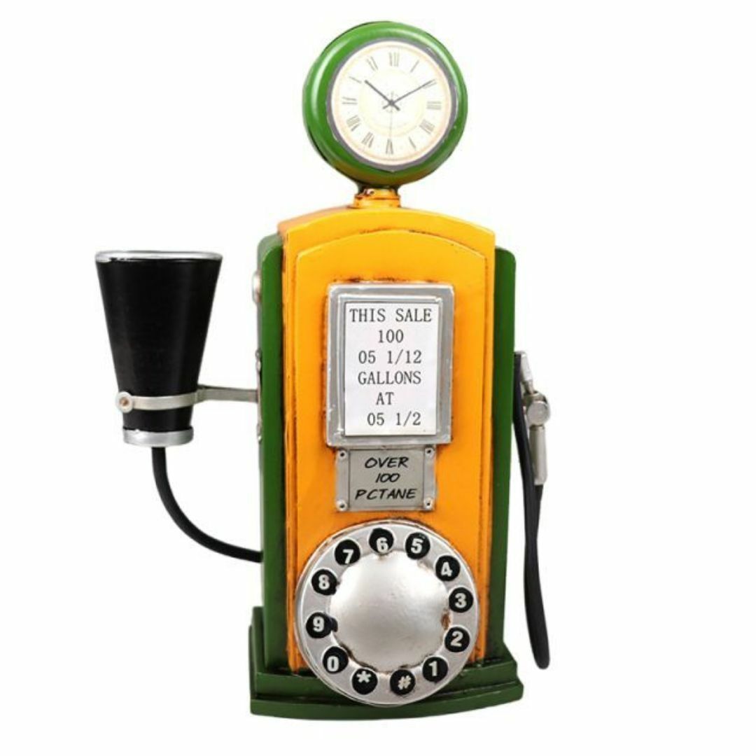 置物 オブジェ ガソリンスタンド タンク おしゃれ レトロ ブリキ ミニチュア リアル バリエーション インテリア 給油タンク かわいい カラフル 懐かしい 繊細なつくり リビング 玄関 コレクター