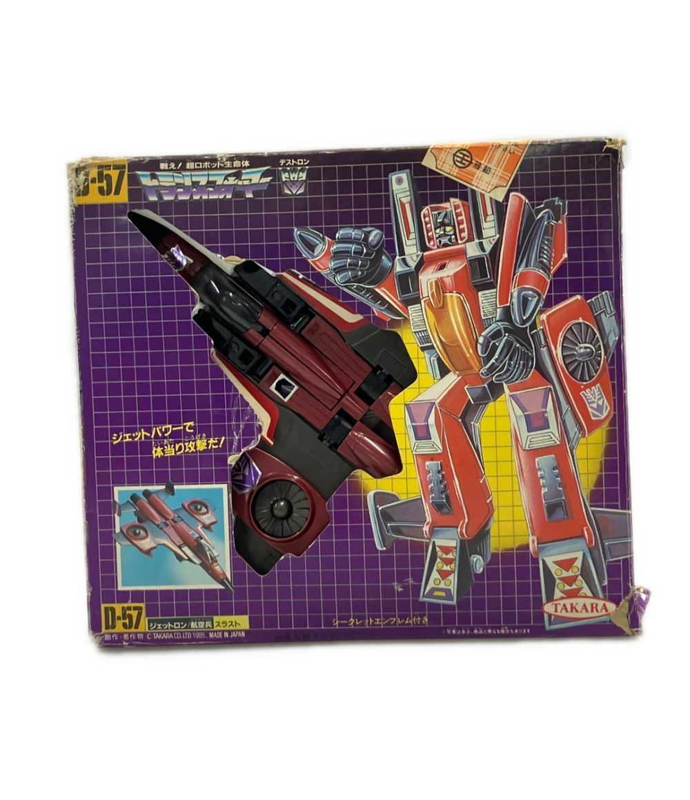 デストロン トランスフォーマー D-57 ジェットロン 航空兵 スラスト タカラ D-57 デストロン/ジェットロン 航空兵スラスト 変形玩具 戦え