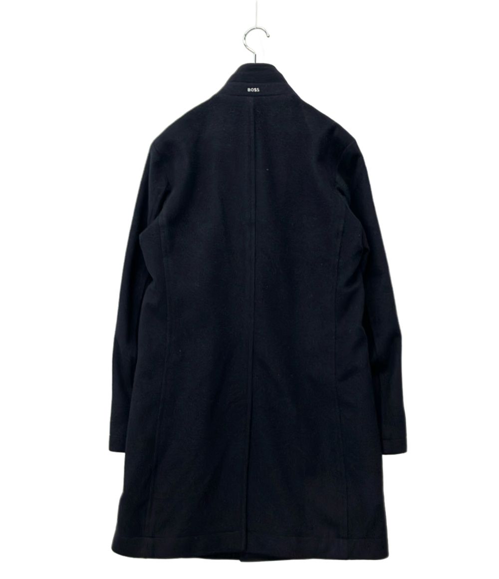 HUGO BOSS メンズ ボタン スタンドカラー ウールコート ヒューゴボス