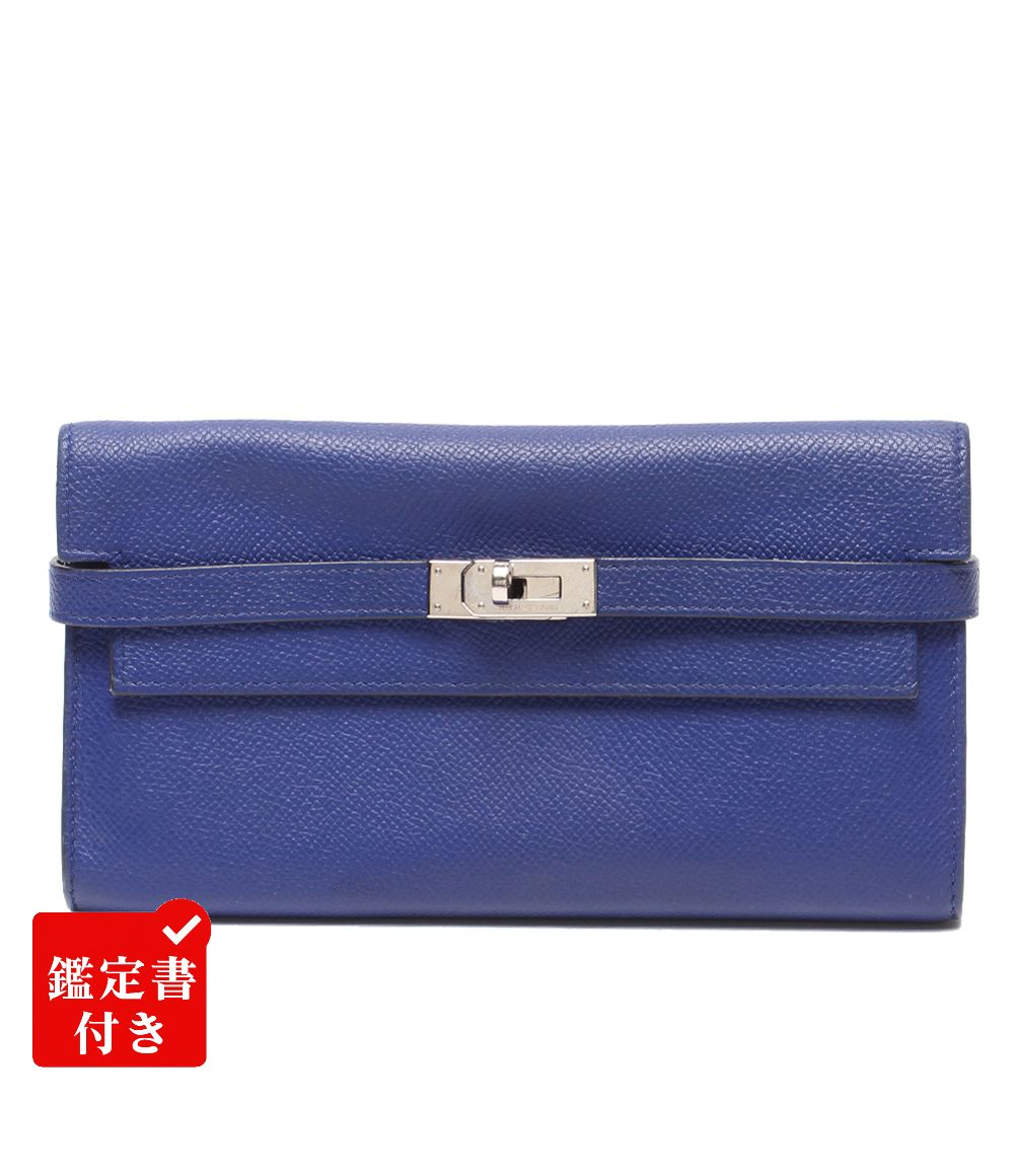 エルメス 長財布 T刻印 シルバー金具 ケリーウォレット レディース HERMES