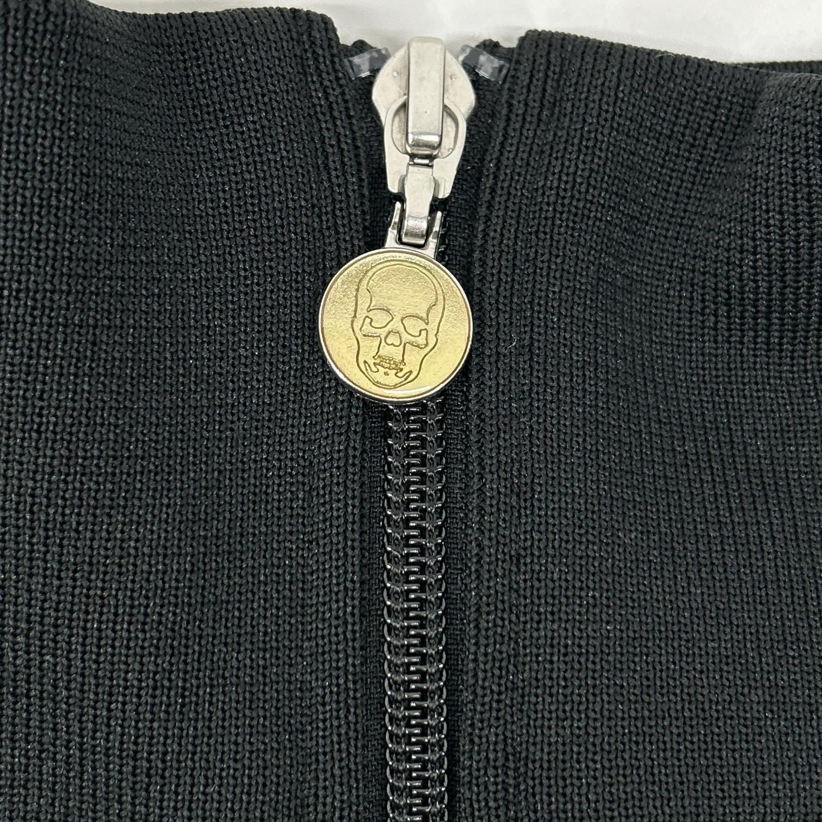 lucien pellat-finet ルシアンペラフィネ ブラック×グレー スカル刺繍 