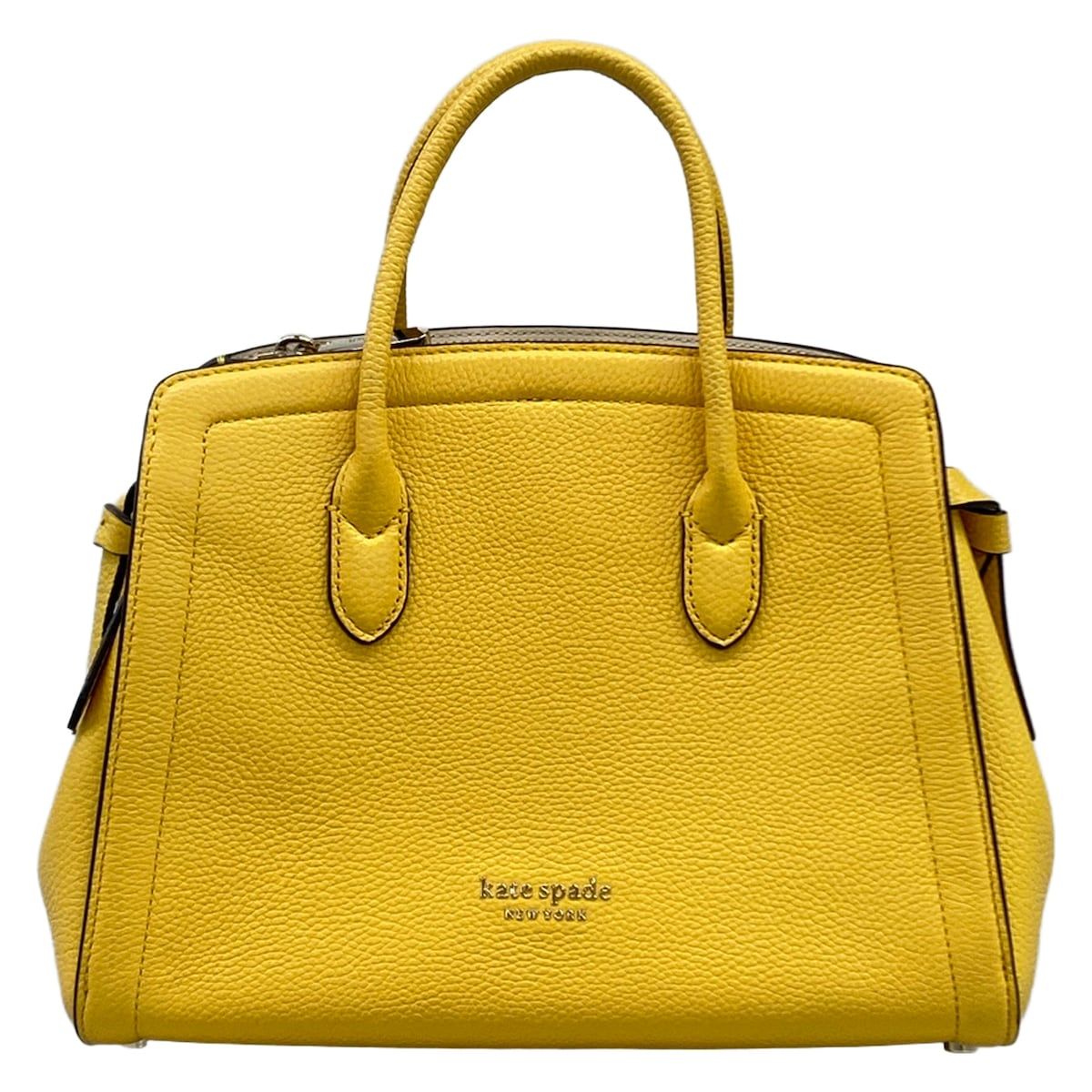 Kate spade(ケイトスペード) ハンドバッグ ノット ミディアム サッチェル PXR00398 イエロー レザー