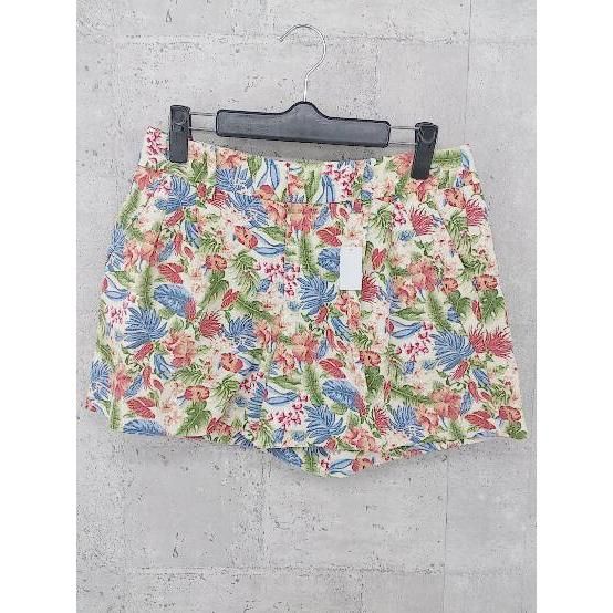 ◇ Spick&Span スピック＆スパン 花柄 ショート パンツ 36 ベージュ マルチ * 【1002796763809】