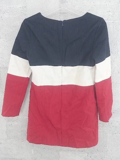 ◇ if any more 長袖 ミニ ワンピース ネイビー オフホワイト レッド レディース 【中古】 【1002797370129】 ◇ if any more 長袖 ミニ ワンピース ネイビー オフホワイト レッド レディース 【中古】 【1002797370129】