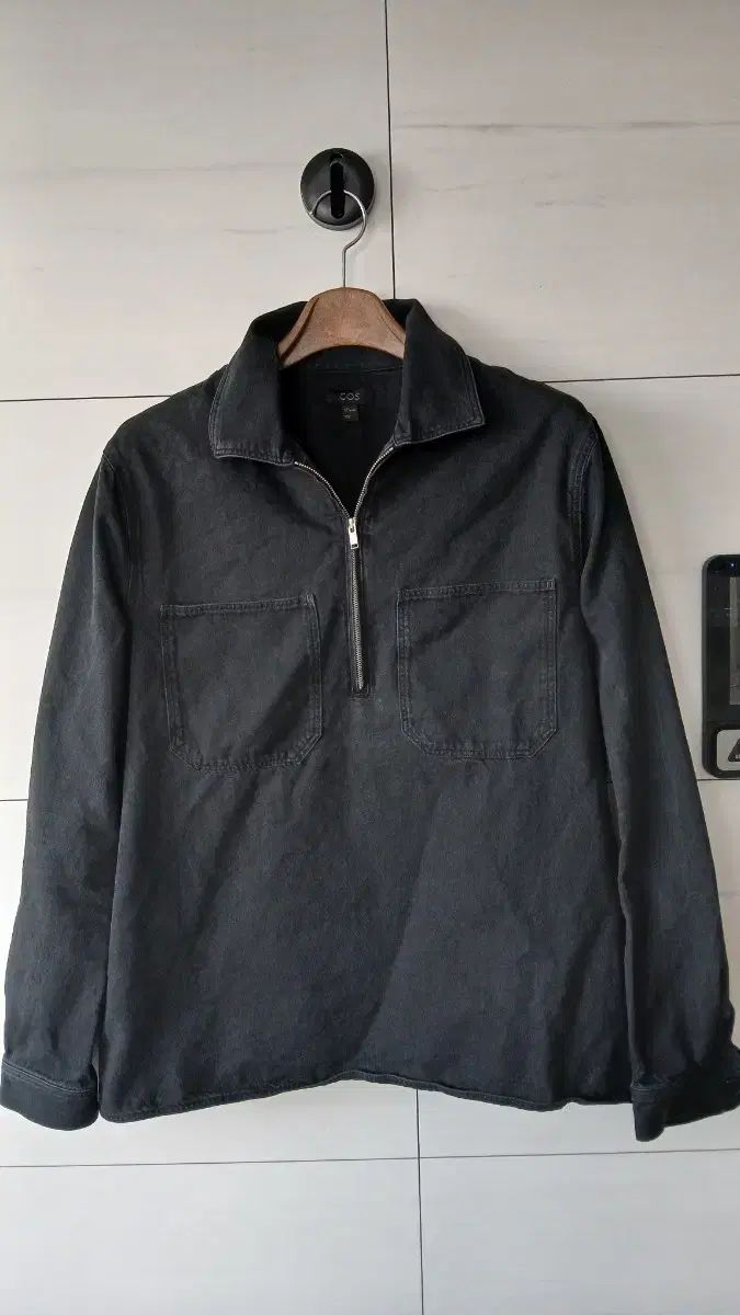COS ブラック デニム シャツ コットン 100 L サイズ