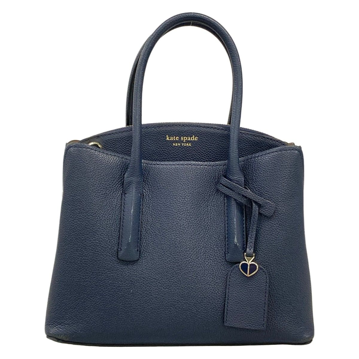 Kate spade(ケイトスペード) ハンドバッグ マルゴー ラージ サッチェル PXRUA16 ネイビー レザー