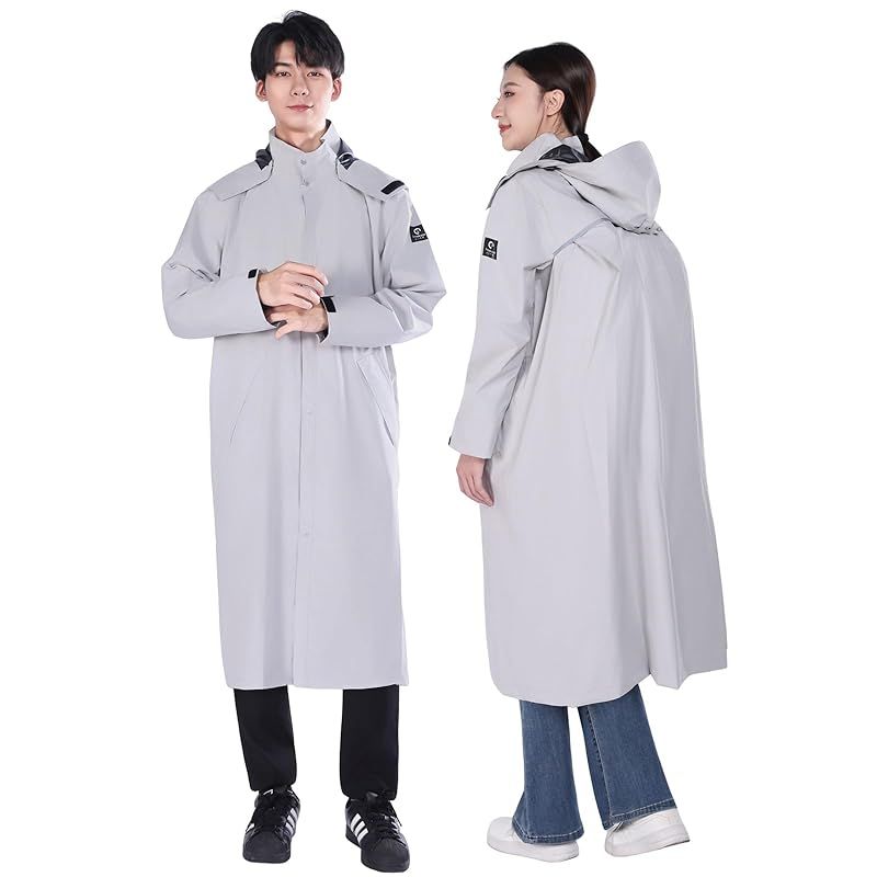 【新品】 [HINOKAZE] レインコート 自転車【通気性メッシュ・100DTPU膜超防水】 レインコート レディース レインウェア カッパ リュック対応 ポンチョ メンズ 自転車 反射テープ 軽量 通勤通学 防風 男女兼用 梅雨対策 収納袋付き 取り外 0