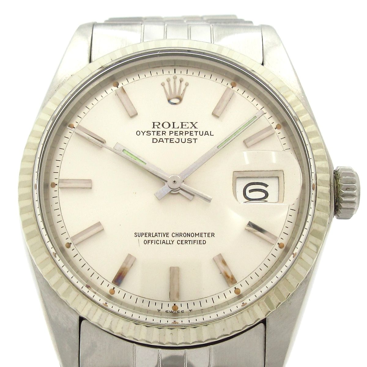 ROLEX(ロレックス) 腕時計 デイトジャスト 1601 メンズ SS×K18WG/19 
