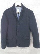 ■ MEN'S BIGI メンズビギ 長袖 中綿 ジャケット ネイビー # 【1002798837614】