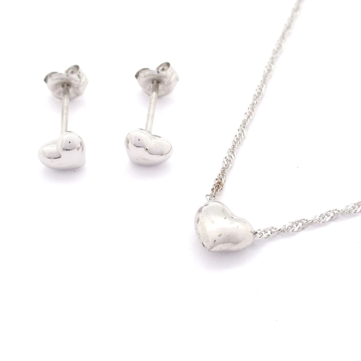 COURREGES(クレージュ) アクセサリー - K18WG 総重量:1.6g/ネックレス×1点/ピアス×1点