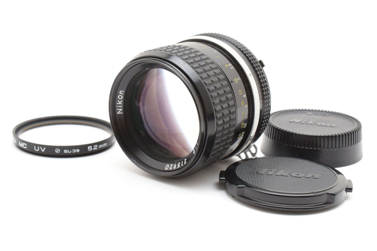 #5133 ニコン Nikon Ai Nikkor 85mm f/2 マニュアルレンズ [現状品]