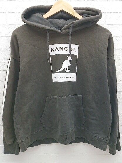 ◇ KANGOL カンゴール 長袖 プルオーバー パーカー M ダークグレー系 * 1002799160360 【中古】 【1002799160360】