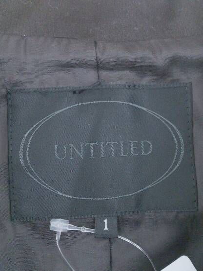 ◇ UNTITLED アンタイトル 1B 長袖 テーラード ジャケット 1 ダークブラウン * 1002799216661 【中古】 【1002799216661】