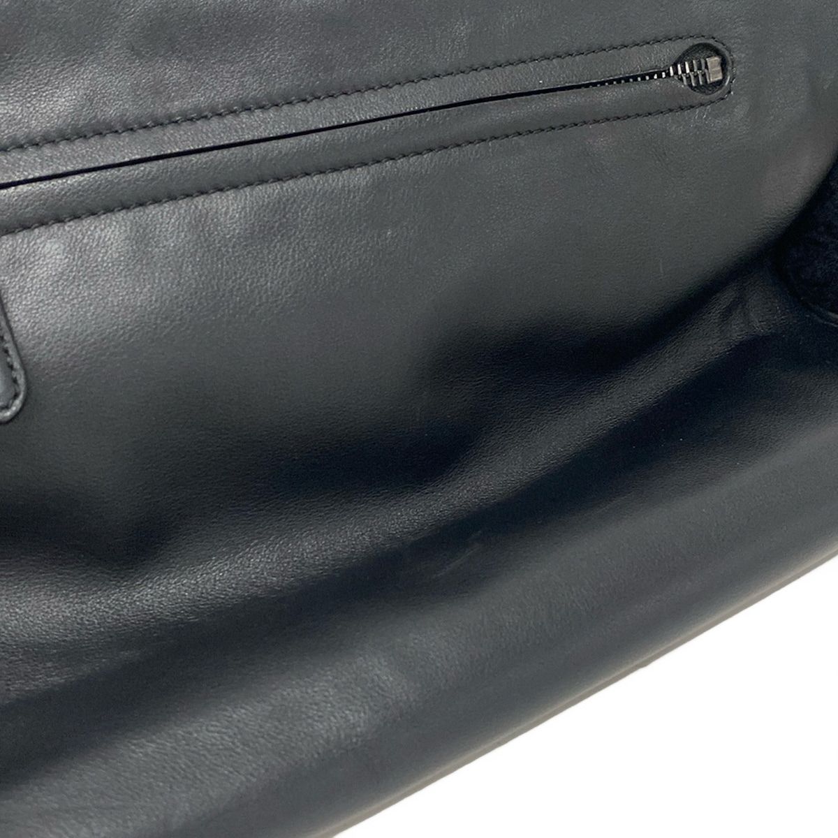MULBERRY(マルベリー) ハンドバッグ メイジィ クリッパー 黒 レザー、ムートン MULBERRY(マルベリー) ハンドバッグ メイジィ クリッパー 黒 レザー、ムートン