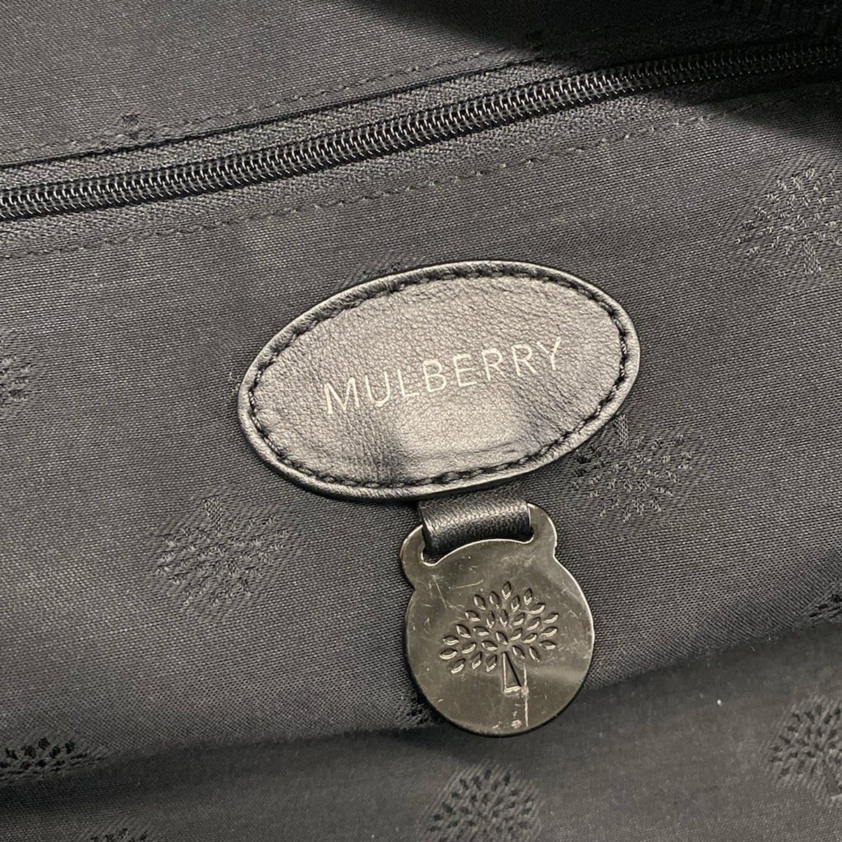 MULBERRY(マルベリー) ハンドバッグ メイジィ クリッパー 黒 レザー、ムートン MULBERRY(マルベリー) ハンドバッグ メイジィ クリッパー 黒 レザー、ムートン