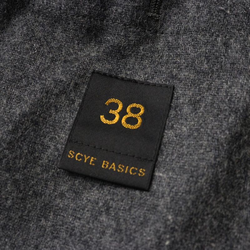 サイベーシックス SCYE BASICS ウールカシミヤ ダッフルコート 38