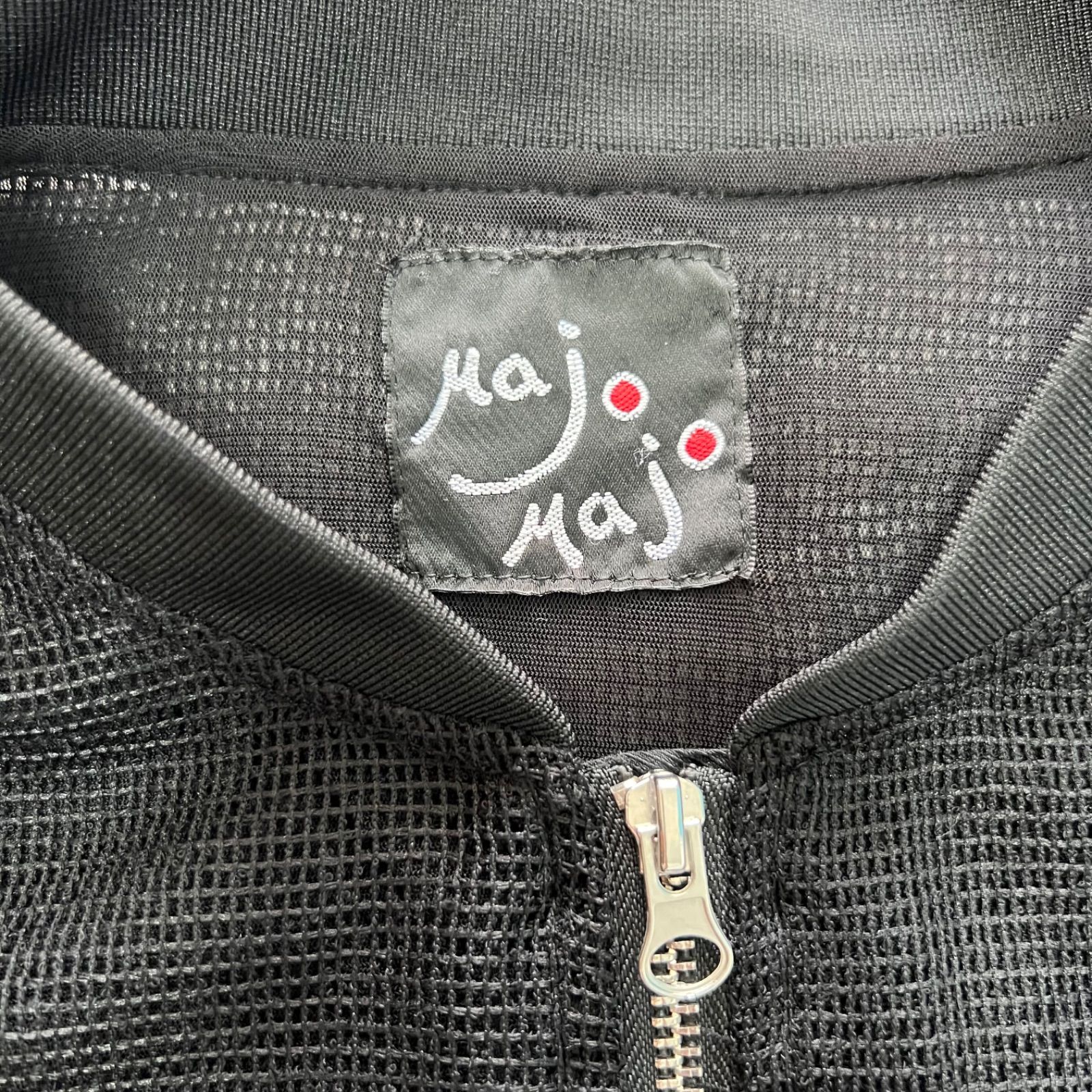 MajoMajo トップス メッシュ M L ブラック レディース ジップアップ 