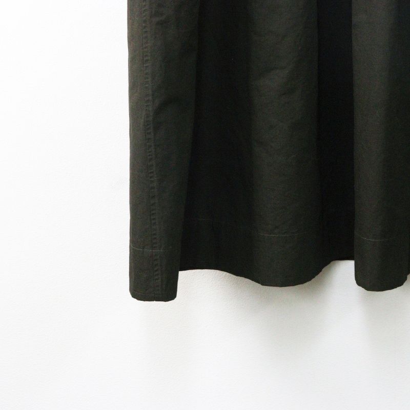 2024 マーガレットハウエル MARGARET HOWELL PLAIN WEAVE COTTON LINEN DRESS コットンリネンドレス 1 カーキ┃【2400014959307】