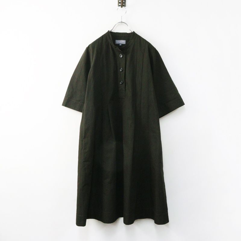 2024 マーガレットハウエル MARGARET HOWELL PLAIN WEAVE COTTON LINEN DRESS コットンリネンドレス 1 カーキ┃【2400014959307】 12,456円