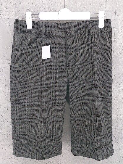 ◇ UNTITLED アンタイトル グレンチェック ハーフ パンツ 1 ブラウン * 1002799612340 【中古】 【1002799612340】