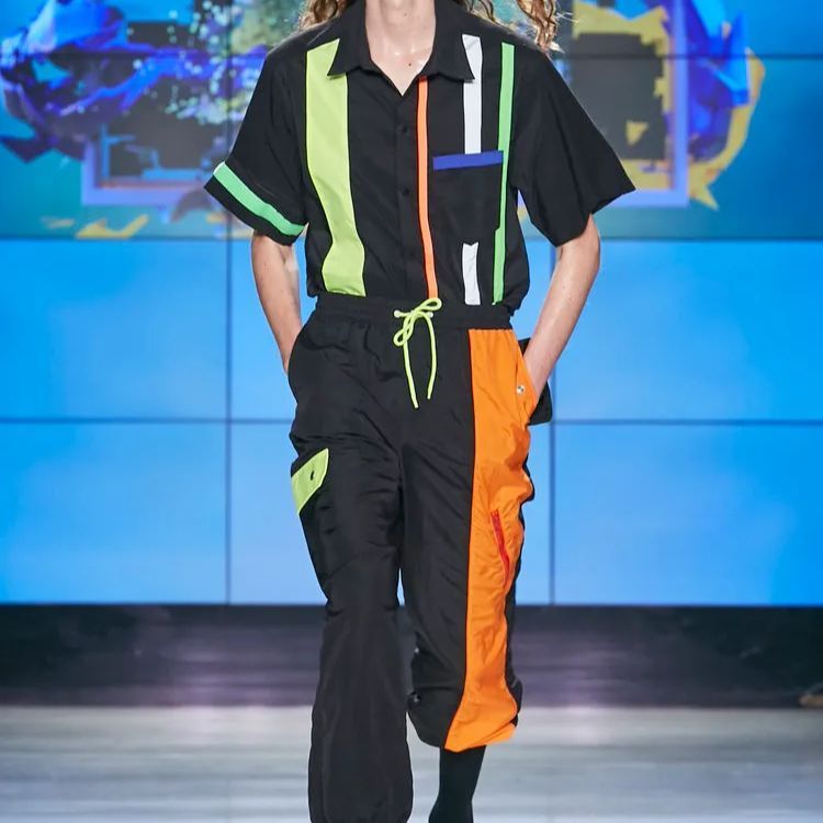 LANDLORD NEW YORK | SPACE COLONY TRACK PANTS (MULTI/BLACK 
