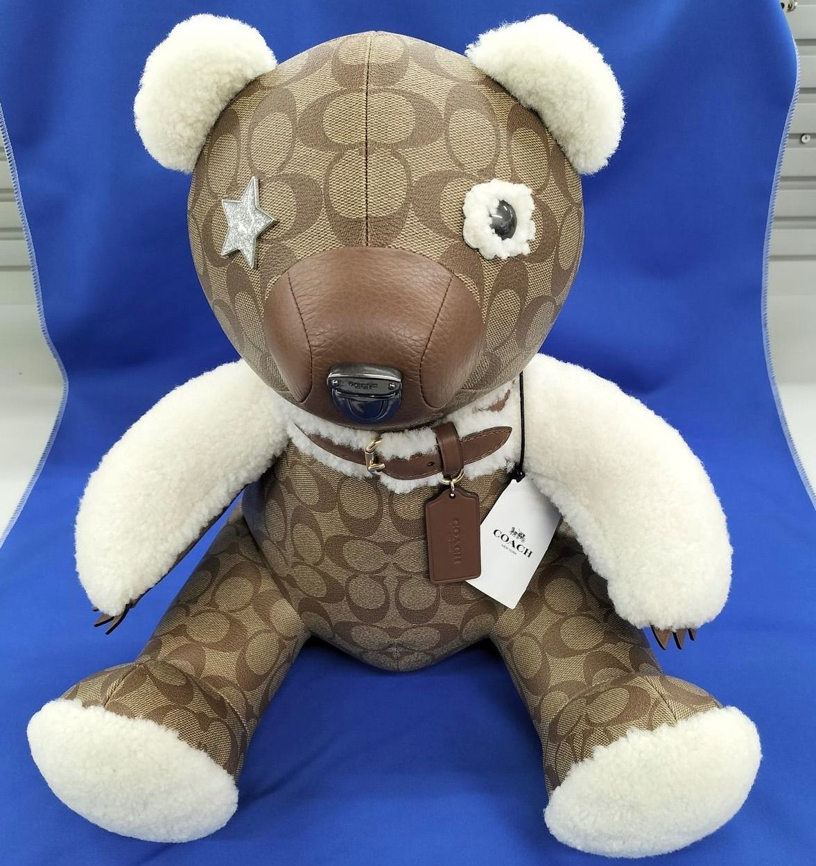 COACH シグネチャー テディベア ぬいぐるみ ブラウン コーチ くま