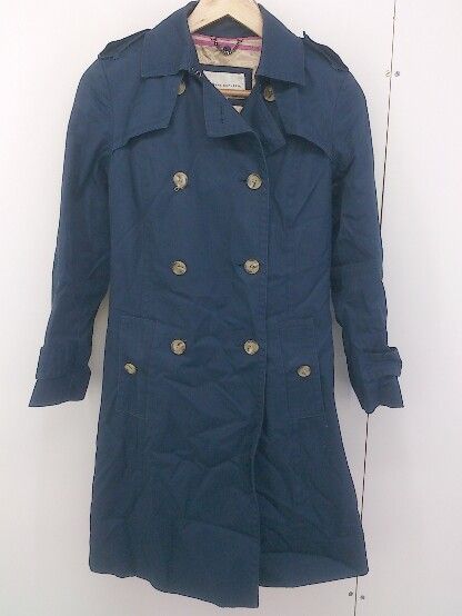 ◇ BANANA REPUBLIC バナナリパブリック ベルト付き　ライナー付き トレンチ コート XS ネイビー * 【1002799832830】