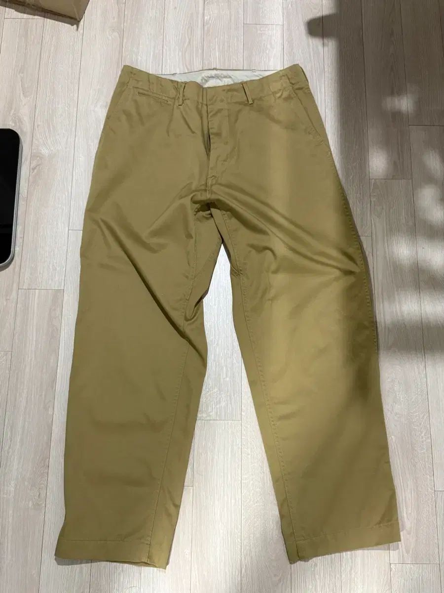 nanamica ワイド チノ 34 タン COLOR シンプル試着