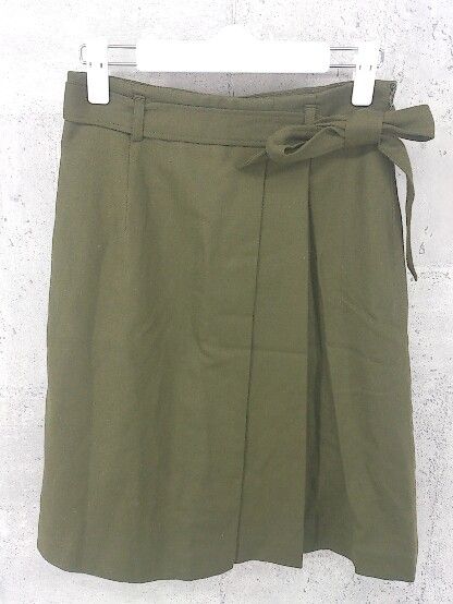 ◇ ANAYI アナイ 膝丈 タイト スカート 36 カーキ * 1002799879125 【中古】 【1002799879125】