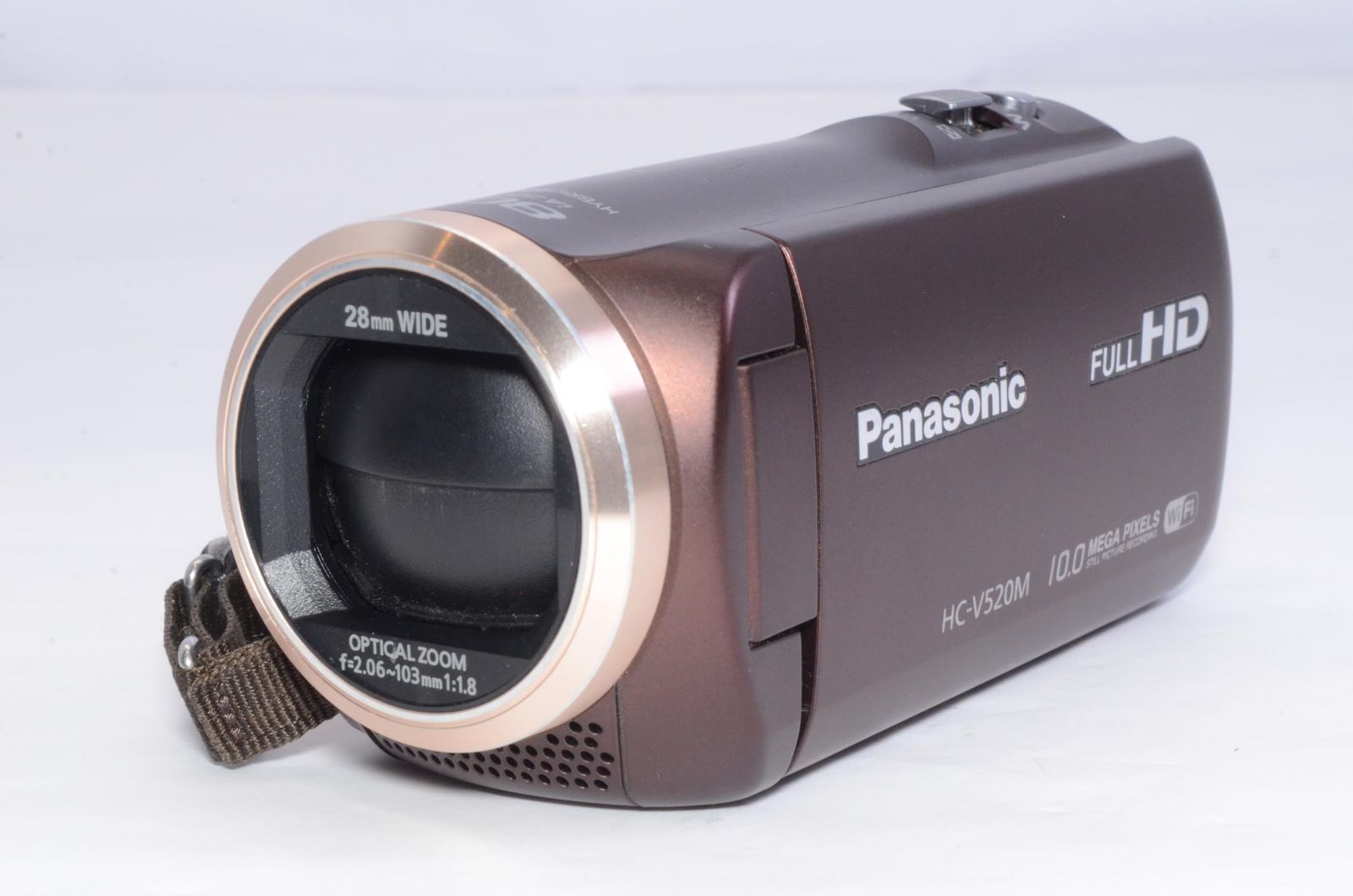 【極美品】Panasonic HC-V520M-T ブラウン 32GB フルHD Panasonic デジタルハイビジョンビデオカメラ V520 内蔵メモリー32GB