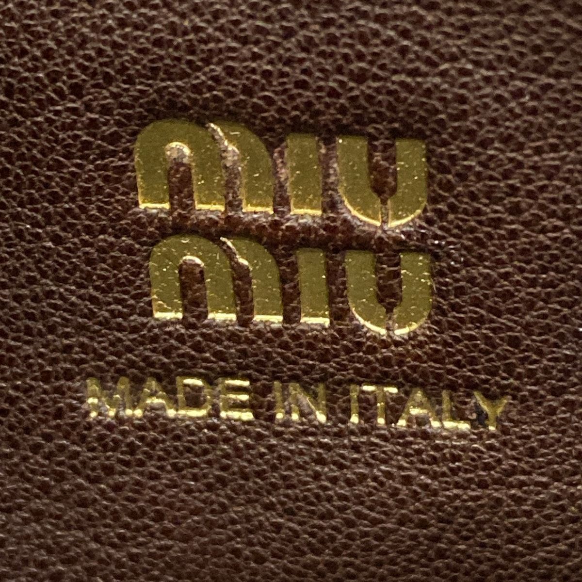 miumiu(ミュウミュウ) ショルダーバッグ ナッパレザー ミニバッグ