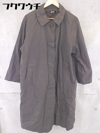 ◇ kutir クティール 長袖 コート サイズM チャコールグレー レディース 【中古】 【1102050001262】