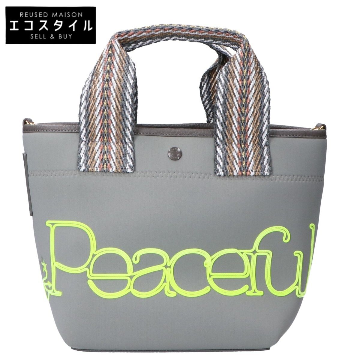 A.D.M.J. Accessoires De Mademoiselle　ADMJ　【新品同様】25SC050202 コード刺繍 デイリートートS(Dカン付)